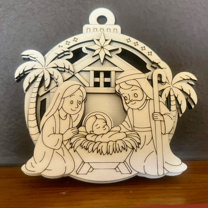 Nativity Ornament (Cartoon style)
