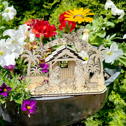 Schwibbogen with Nativity Scene