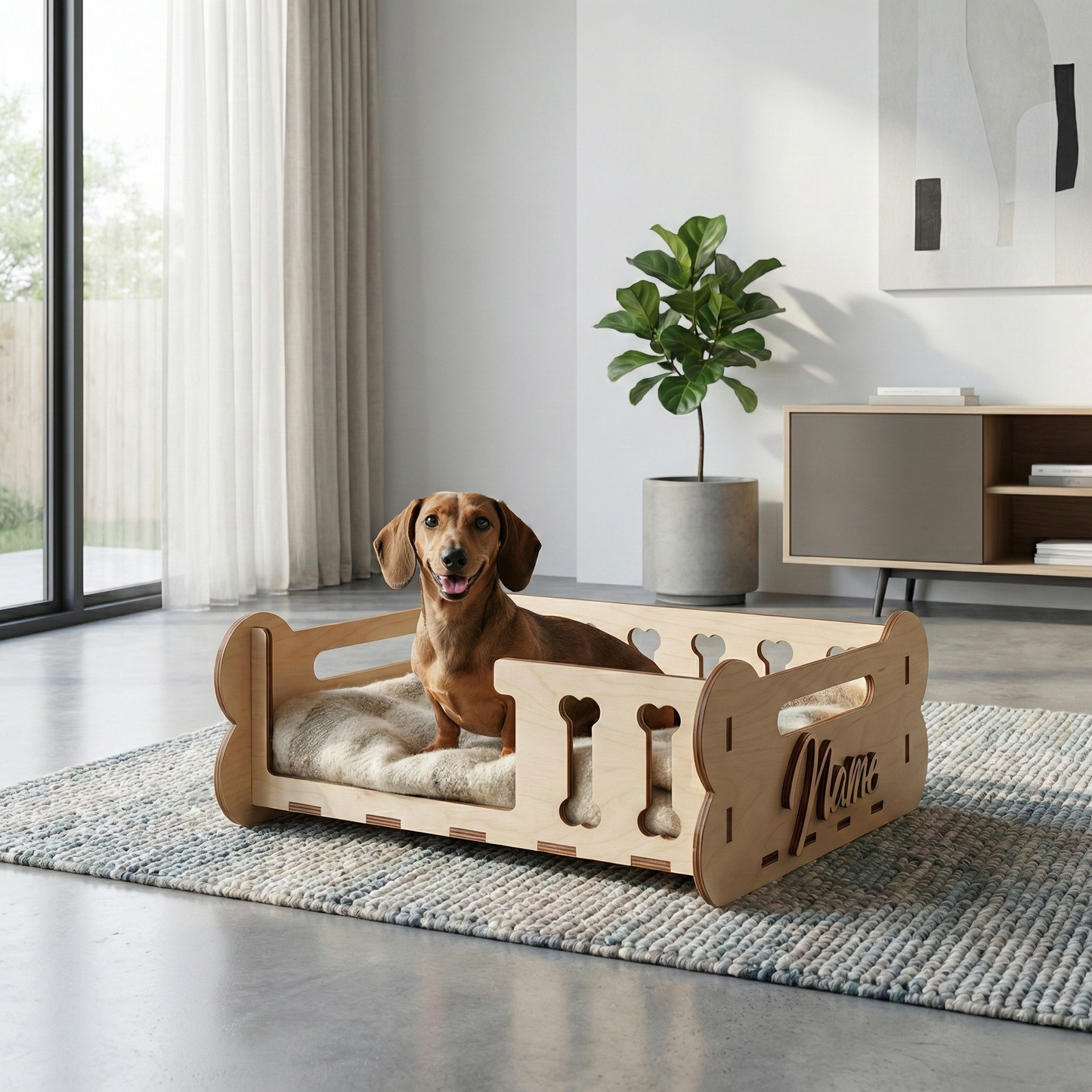 Cama para perro - Archivo de corte láser SVG y DXF