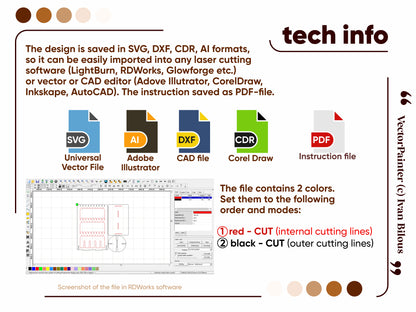 DIY Jewelry Stand: laser cut design for plywood