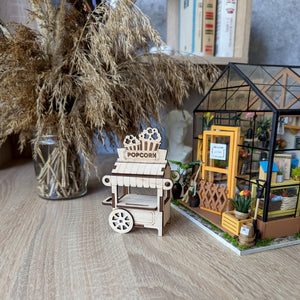 Popcorn Cart Ornament & Miniature