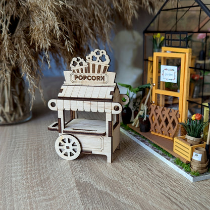 Popcorn Cart Ornament & Miniature