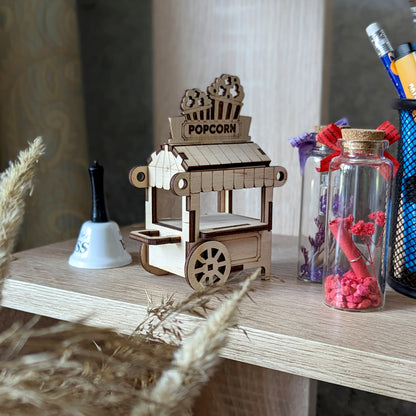 Popcorn Cart Ornament & Miniature