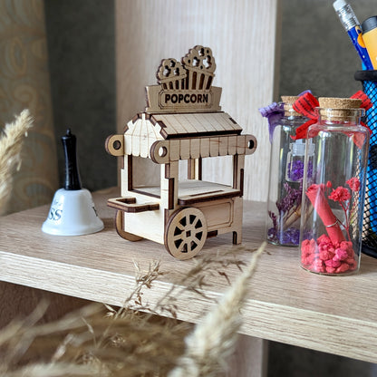 Popcorn Cart Ornament & Miniature