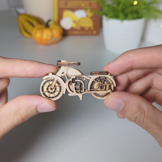 Motorbike Miniature - Laser Cut File SVG & DXF