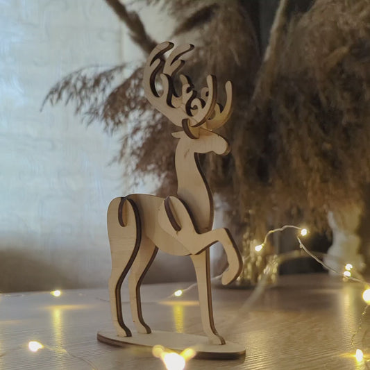 Christmas Reindeer - Laser Cut File SVG & DXF