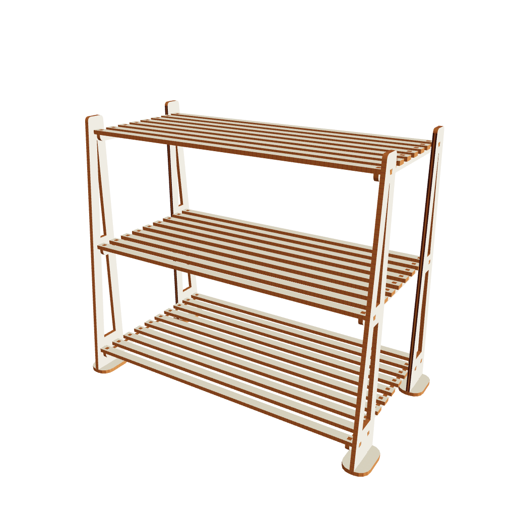 Laser cut plan for the Display Stand: versatile and easy-to-assemble design
