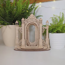 Load and play video in Gallery viewer, Downloadable laser cut file for Christmas Mirror Phone Stand.
