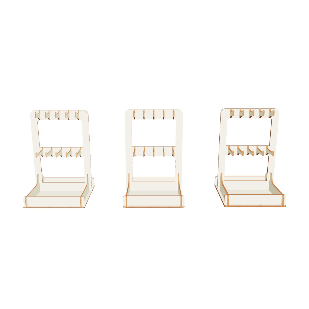 Downloadable laser cut file for Keychain Stand 3d model