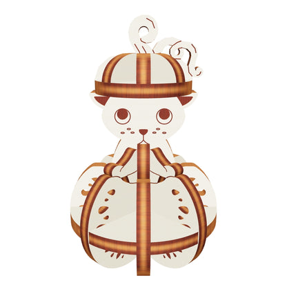 Halloween Cat in the Pumpkin Ornament