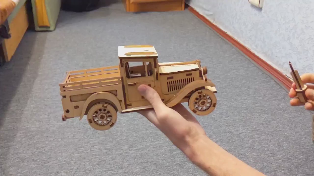 Mechanical Truck - Laser Cut File SVG & DXF