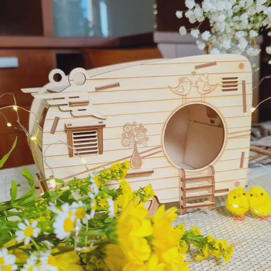 Camper Birdhouse - Laser Cut File SVG & DXF