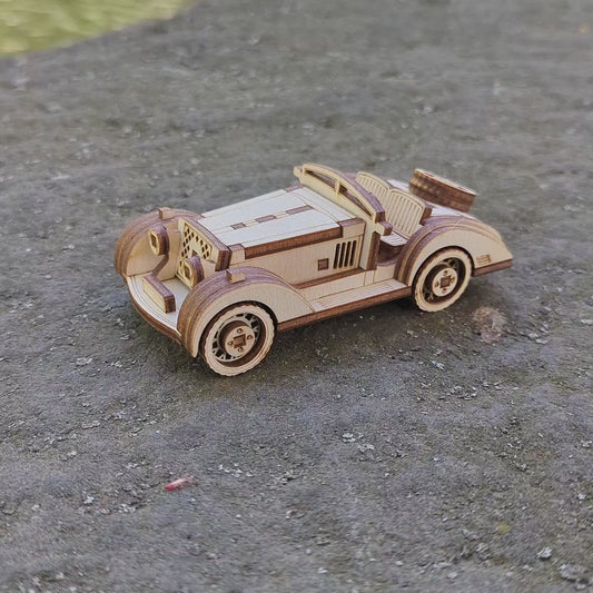 Sport Car Convertible - Laser Cut File SVG & DXF