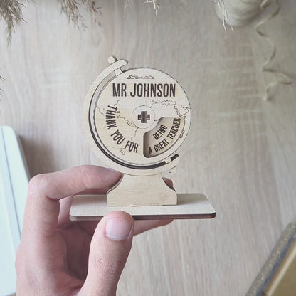 Globe - gift card for teacher