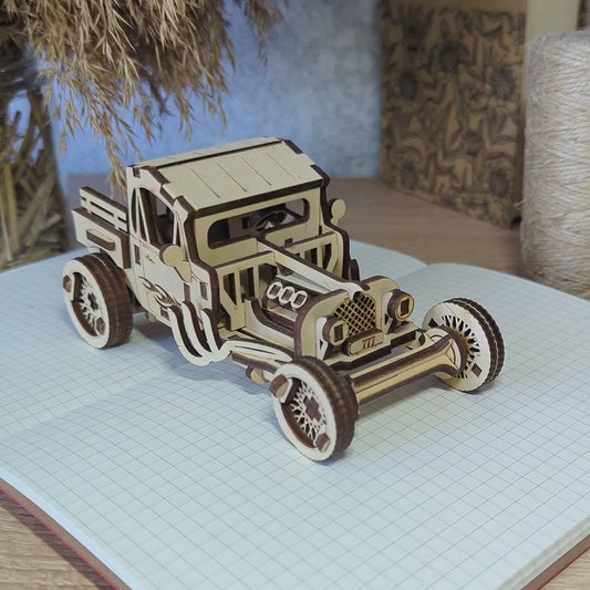 Hot Rod Truck - Laser Cut File SVG & DXF
