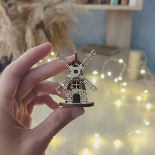 Small Mill Christmas Ornament - Laser Cut File SVG & DXF