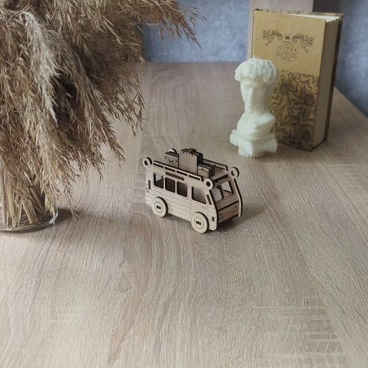 Camper ornaments - Set of 5 - Laser Cut File SVG & DXF