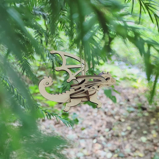 Baby Dragon Ornament - Laser Cut File SVG & DXF