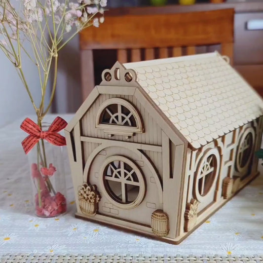 "Casa" Caja para dulces, caja de Pascua - Archivo de corte láser SVG y DXF