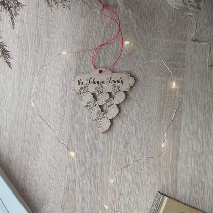 Family Ornament - Custom Christmas Socks