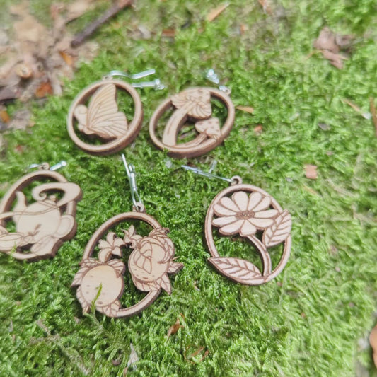 Earrings Set of 5 - Laser Cut File SVG & DXF