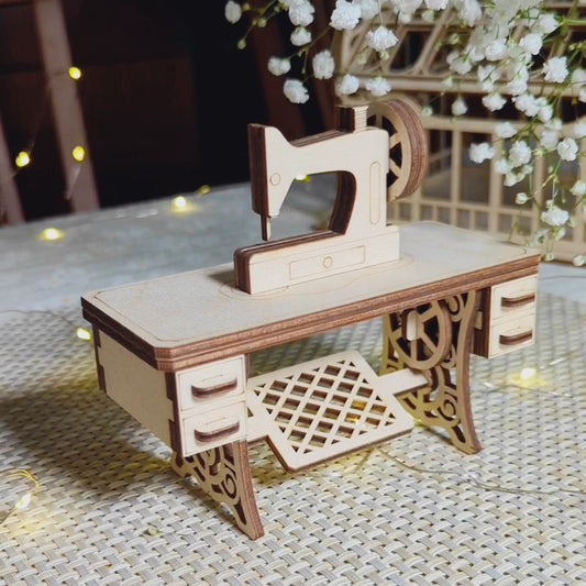 Máquina de coser vintage - Archivo de corte láser SVG y DXF