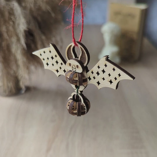 Halloween Bat Ornament - Laser Cut File SVG & DXF
