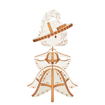 Enchanting fairy ornament: laser cut design on plywood