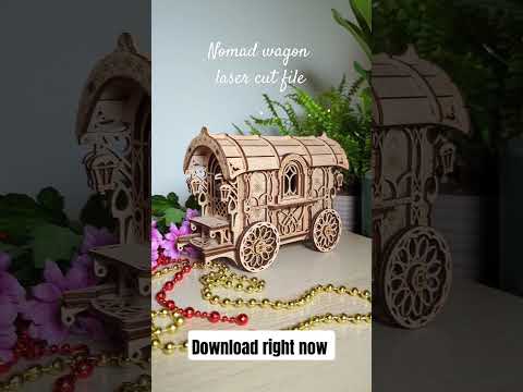 Nomad Caravan Wagon - Laser Cut File SVG & DXF