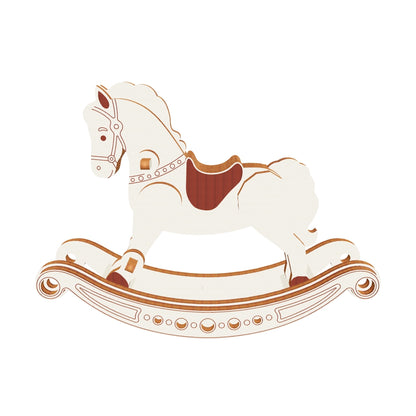 Downloadable laser-cut file for rocking horse