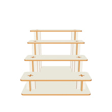 Load 3D model into Gallery viewer, Laser cut tiered display stand design on plywood - 3d model
