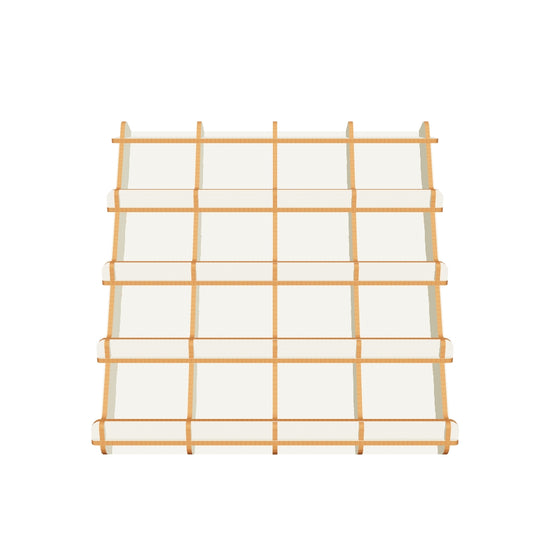 Laser cut counter stand design on plywood 3d Model