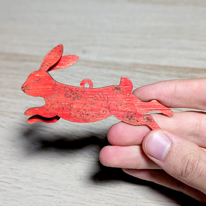 Easter Bunny Ornaments - Set of 5