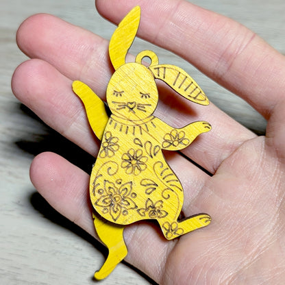 Easter Bunny Ornaments - Set of 5