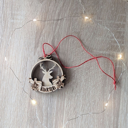 Reindeer Christmas ornaments - Set of 9