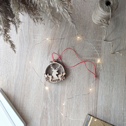 Reindeer Christmas ornaments - Set of 9