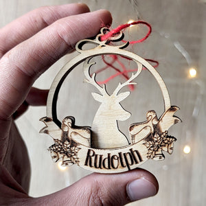 Reindeer Christmas ornaments - Set of 9