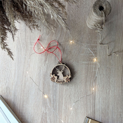 Reindeer Christmas ornaments - Set of 9