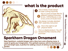 Load image into Gallery viewer, Sparkhorn - Dragon Ornament
