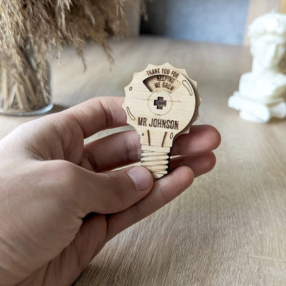 Lamp - gift card for teacher