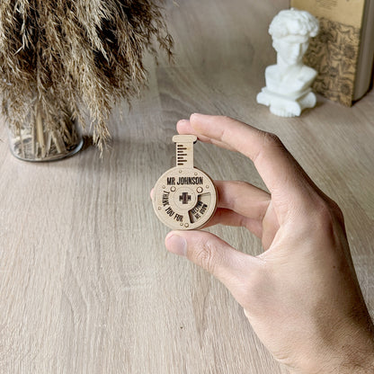 Test tube - gift card for teacher