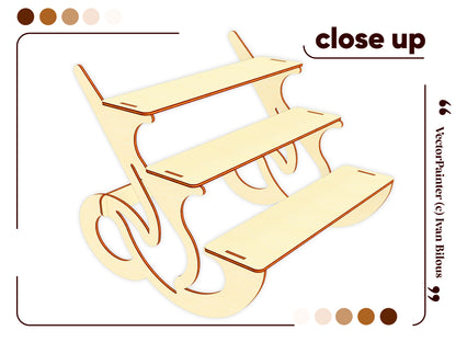 Display Stand with 3 tiers