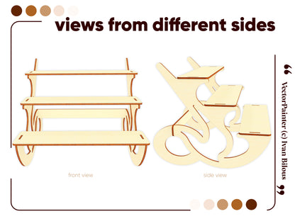 Display Stand with 3 tiers