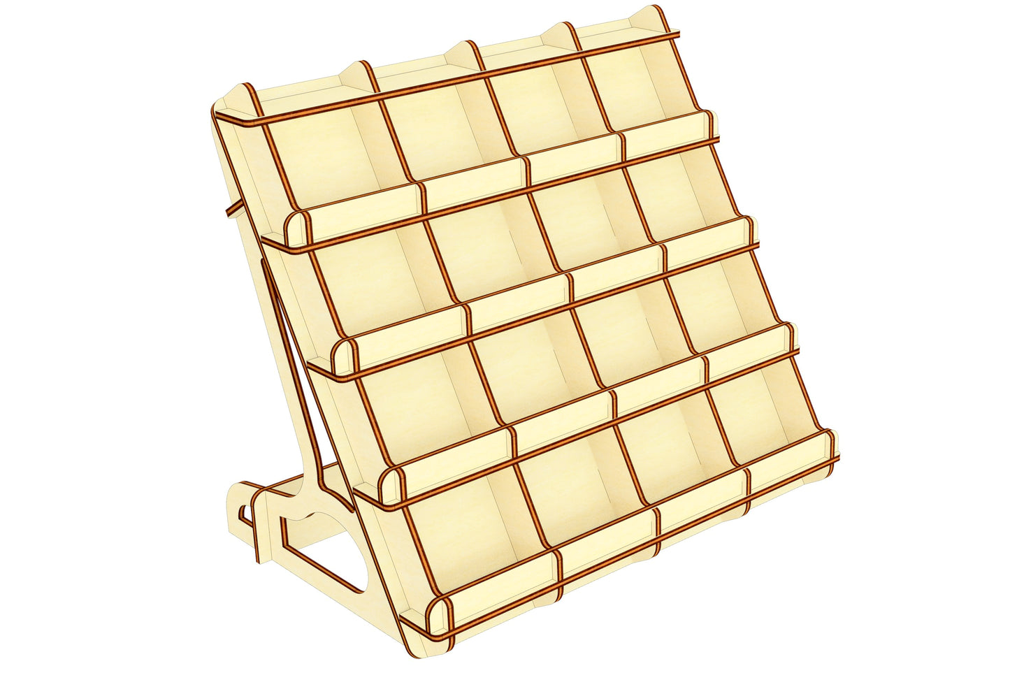Counter stand: versatile laser cut project for organization