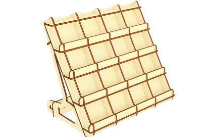 Counter stand: versatile laser cut project for organization