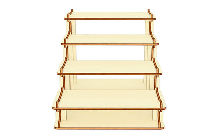 Download SVG file: Tiered display stand laser cutting