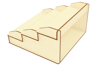 Laser cut plywood plan for a versatile Display Stand - Showcase your items with style and organization