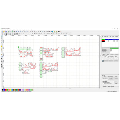 Santa's Sleigh Ornaments - Set of 5