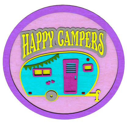 Happy Campers Sign