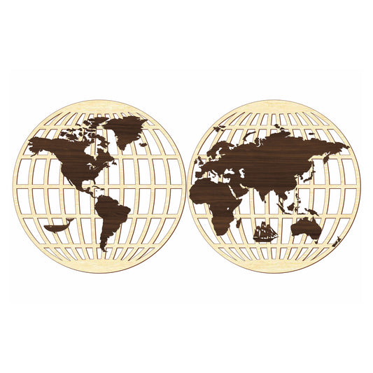 Round World Map
